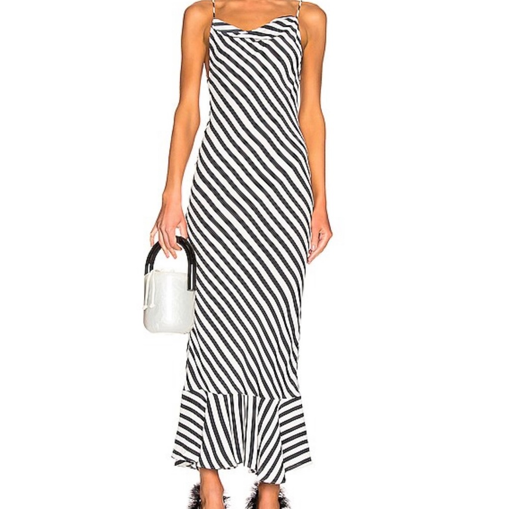 Saloni stella slip dress - perfect transitional piece for the fall ✨🍂🍁🍃